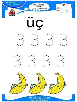 Çocuklar İçin Çizgi Çalışma Sayfaları 